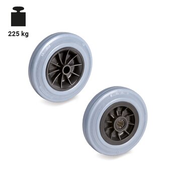 TR-22-W-Niet-afgevende rubber wielen